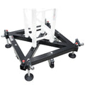 Universal Vertical Tower Truss Ground Support Base on Wheels with Leveling Jacks for F34, F44 and 12" Bolt truss