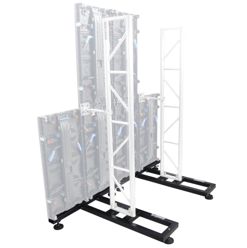 Ground Support Stabilizing 1M / 3.28ft T-Base for LED Screen Wall Stacking for F32 or 12-inch Bolt Truss Segments