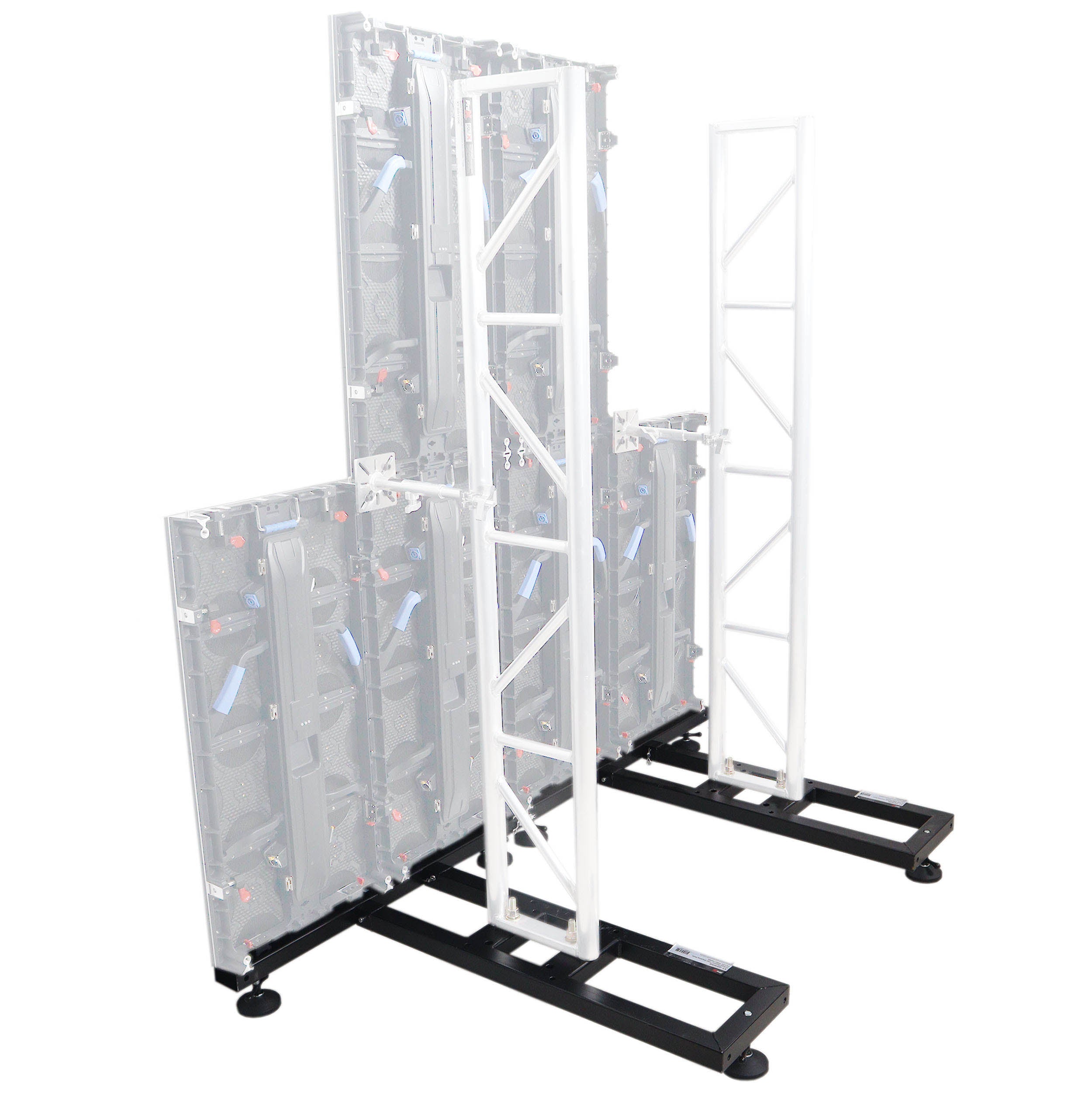 Ground Support Stabilizing 1M / 3.28ft T-Base for LED Screen Wall Stacking for F32 or 12-inch Bolt Truss Segments