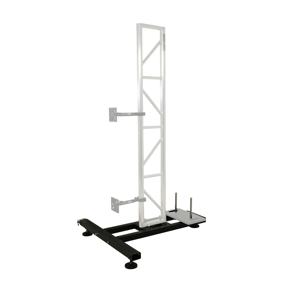 Ground Support Stabilizing 1M / 3.28ft T-Base for LED Screen Wall Stacking for F32 or 12-inch Bolt Truss Segments