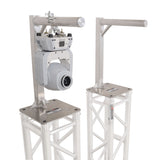 Set of 2 Inverted Lighting Mount Top Plates with 24"H and 16"L, 2" OD Arm