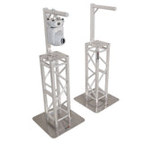 Set of 2 Inverted Lighting Mount Top Plates with 24"H and 16"L, 2" OD Arm