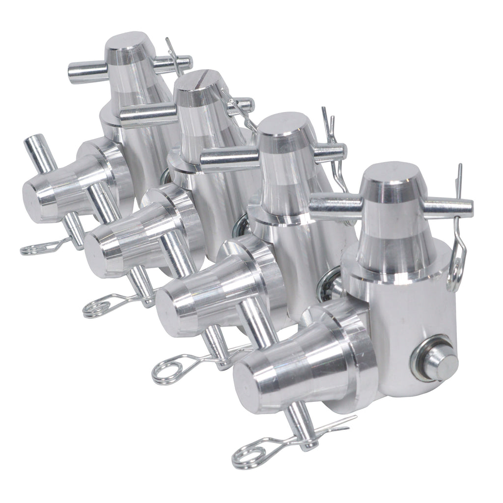 Pack of 4 Conical Tube Ground Support Post towers Male to Male Hinge Joint Fits F31 F32 F34