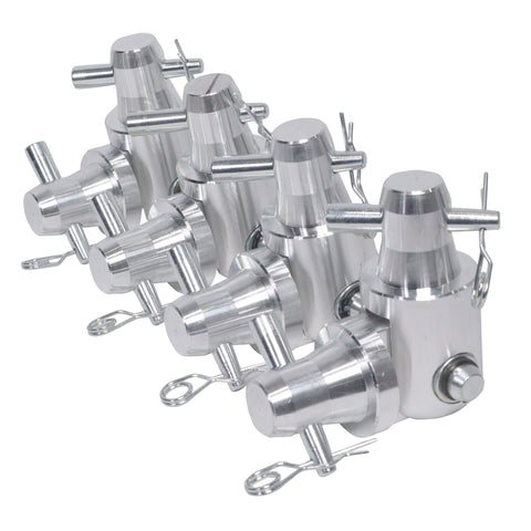 Pack of 4 Conical Tube Ground Support Post towers Male to Male Hinge Joint Fits F31 F32 F34