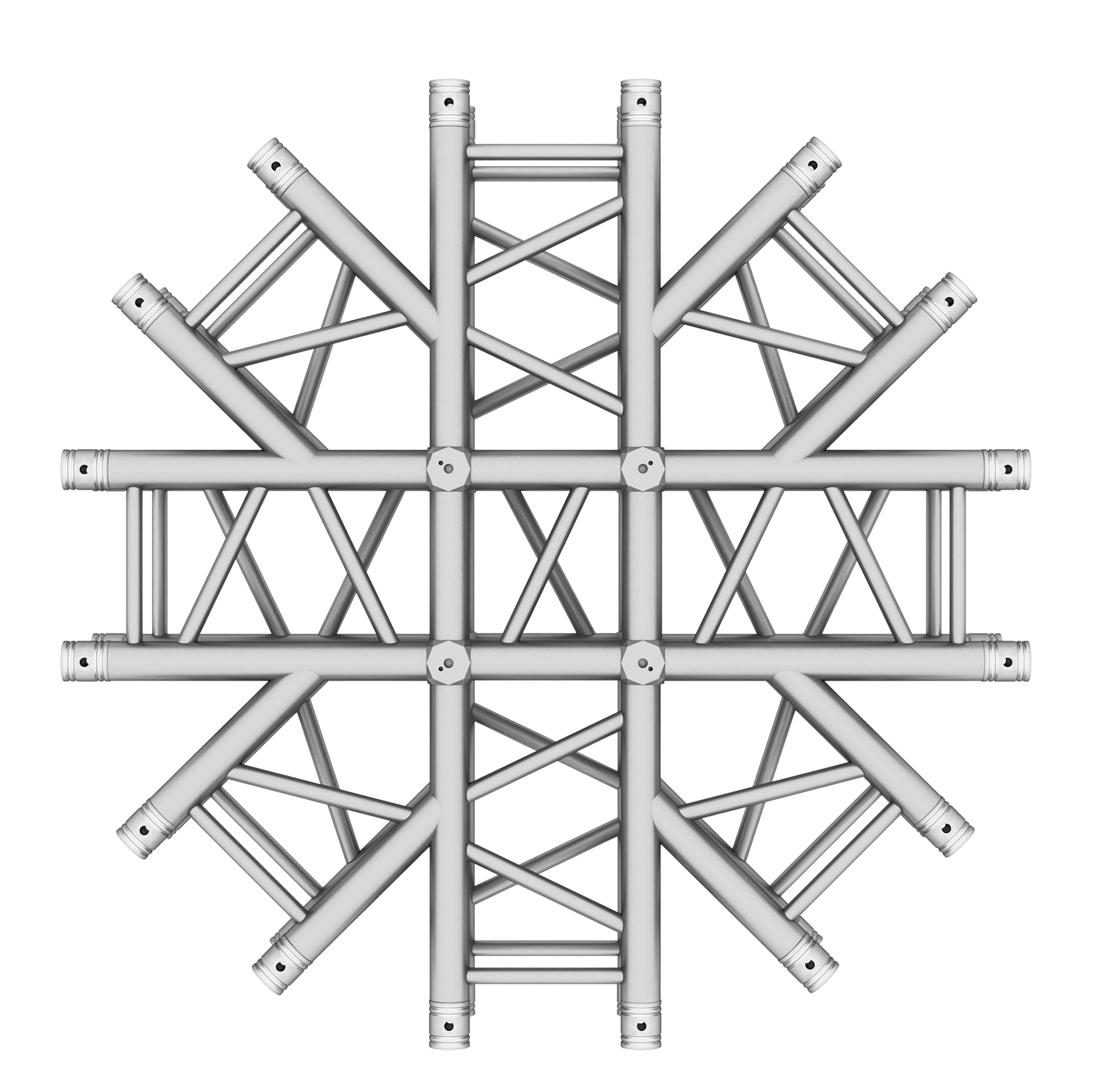 8-Way + 2-way Top Bottom Spider Lighting Junction Box - Spider Shaped Truss for F34 Conical Truss