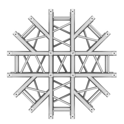 8-Way + 2-way Top Bottom Spider Lighting Junction Box - Spider Shaped Truss for F34 Conical Truss
