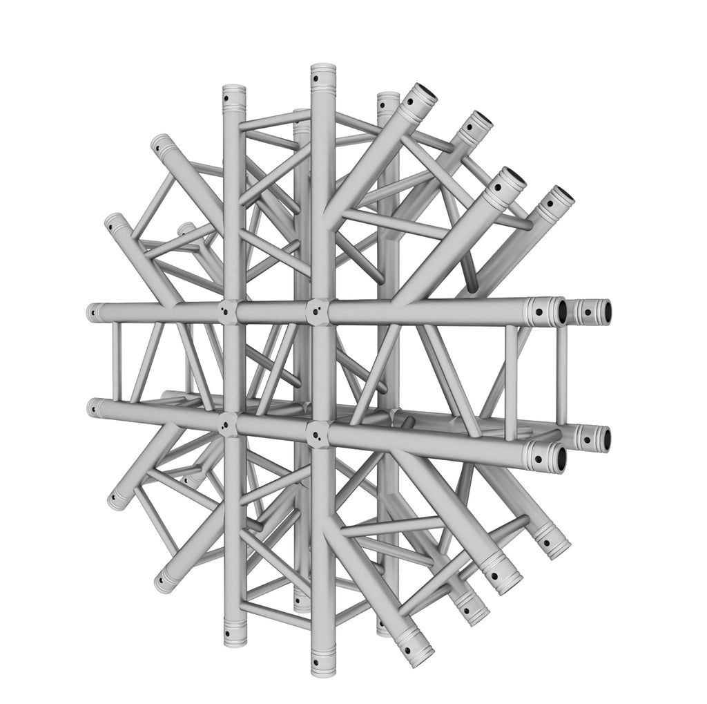 8-Way + 2-way Top Bottom Spider Lighting Junction Box - Spider Shaped Truss for F34 Conical Truss
