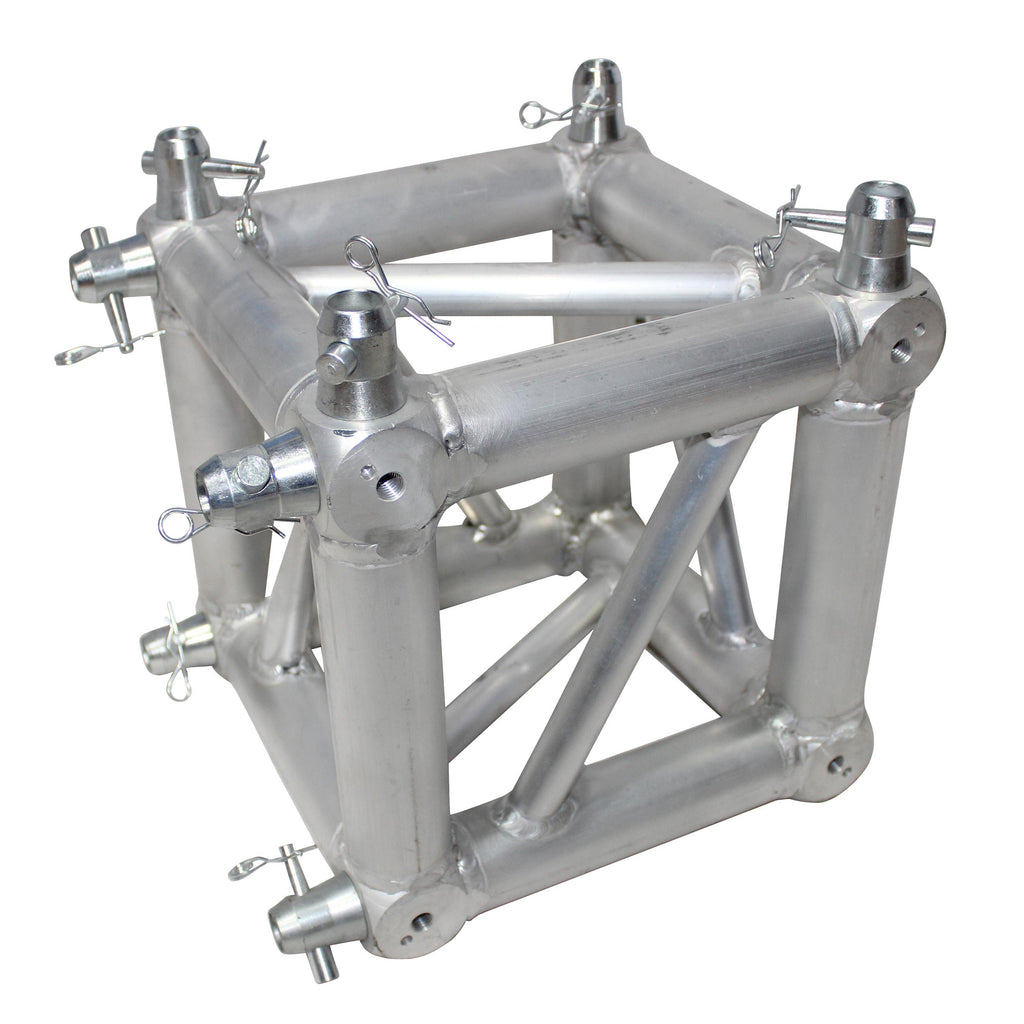 6 Way Square Truss Junction Block - Includes 2 Way 8 Half Conical Couplers