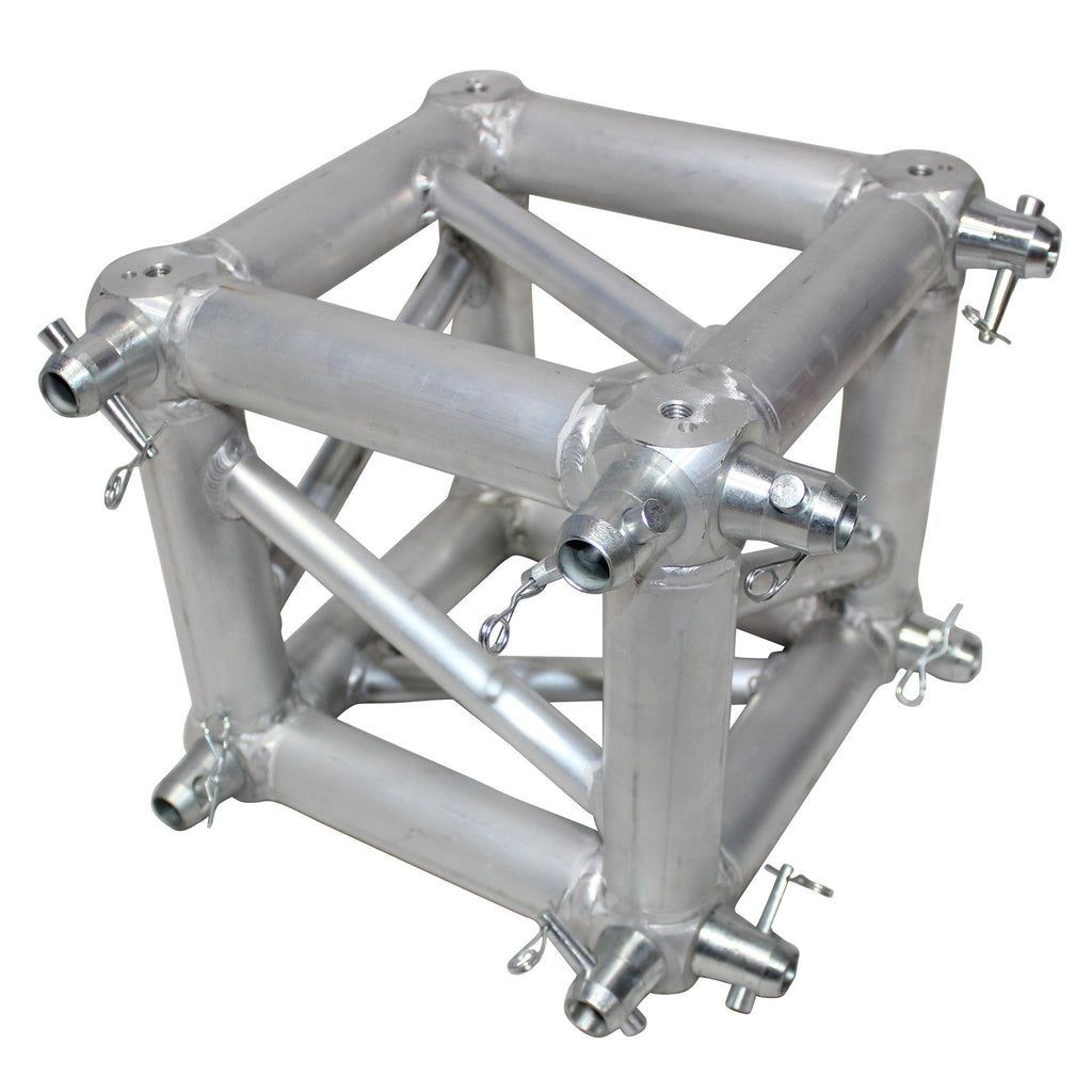 6 Way Square Truss Junction Block - Includes 2 Way 8 Half Conical Couplers