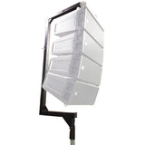 Telescopic C-Shape Bar Support mount fits Crank Stand Lifter for Small Line Array Speakers Max Load 150 lbs