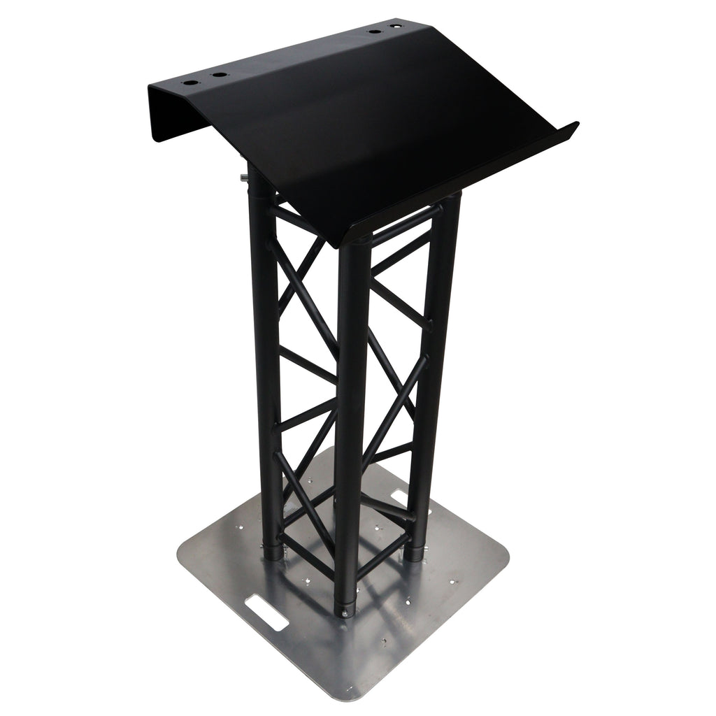 Truss Lectern 24" Black Powder Finish Aluminum Fits F34 w/ 4x Punched for D-Series Connectors