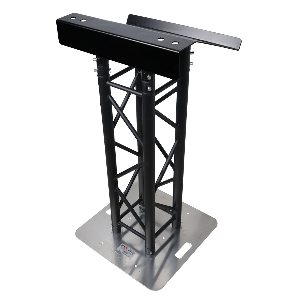 Truss Lectern 24" Black Powder Finish Aluminum Fits F34 w/ 4x Punched for D-Series Connectors