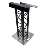 Truss Lectern 24" Black Powder Finish Aluminum Fits F34 w/ 4x Punched for D-Series Connectors
