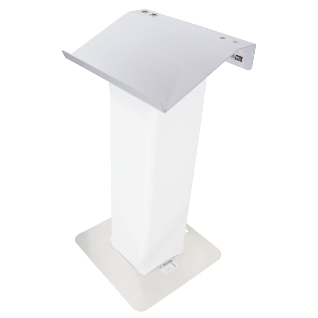 Truss Lectern 24" White Finish Aluminum Fits F34 w/ 4x Punched for D-Series Connectors