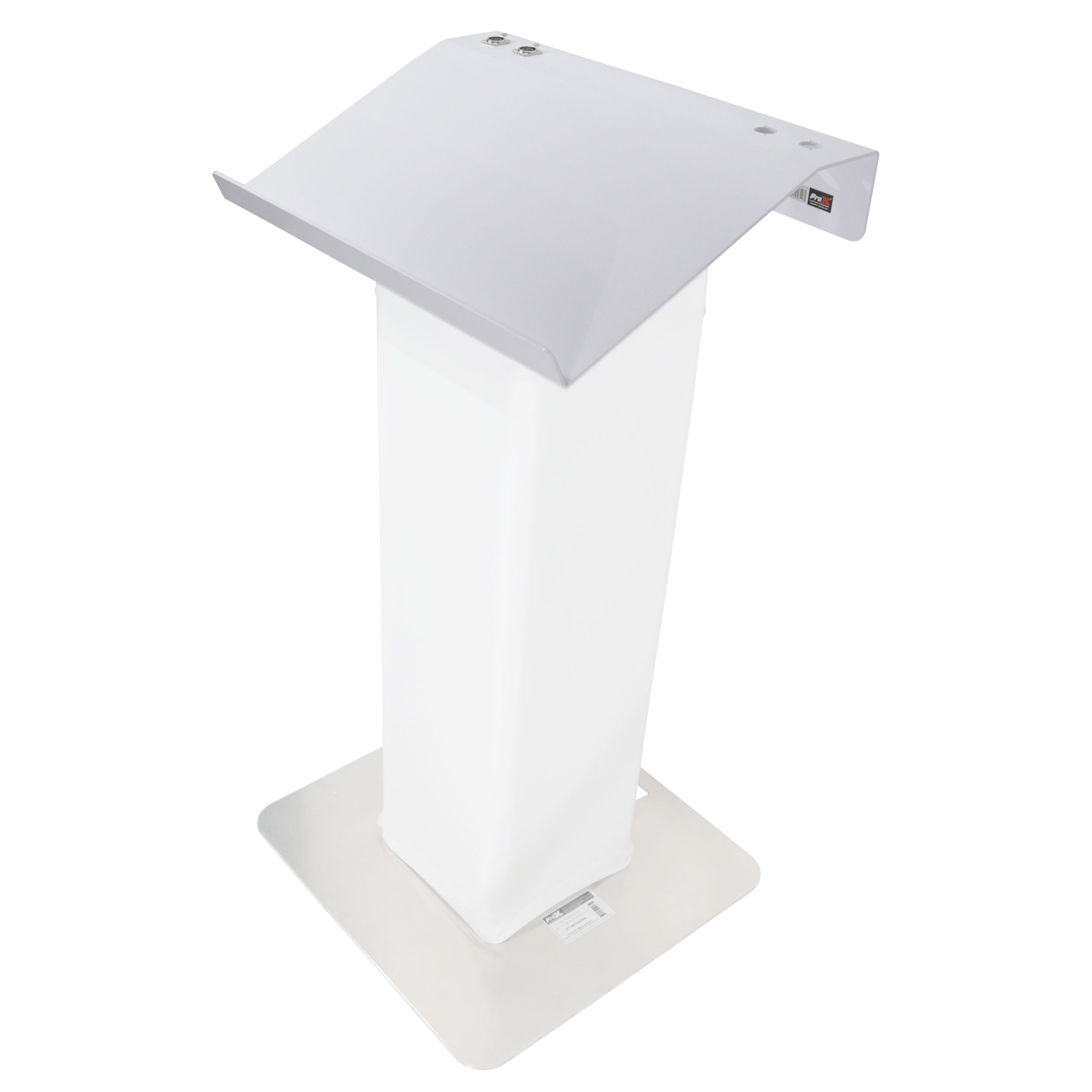 Truss Lectern 24" White Finish Aluminum Fits F34 w/ 4x Punched for D-Series Connectors