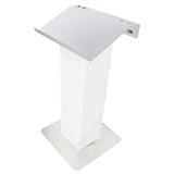 Truss Lectern 24" White Finish Aluminum Fits F34 w/ 4x Punched for D-Series Connectors