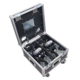 Set of Two 2-Ton 30' Ft. Manual Chain Hoist with ATA Flight Style Road Case for stage truss roof system and line array speakers