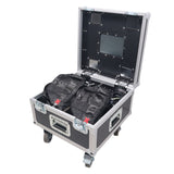 Set of Two 2-Ton 30' Ft. Manual Chain Hoist with ATA Flight Style Road Case for stage truss roof system and line array speakers