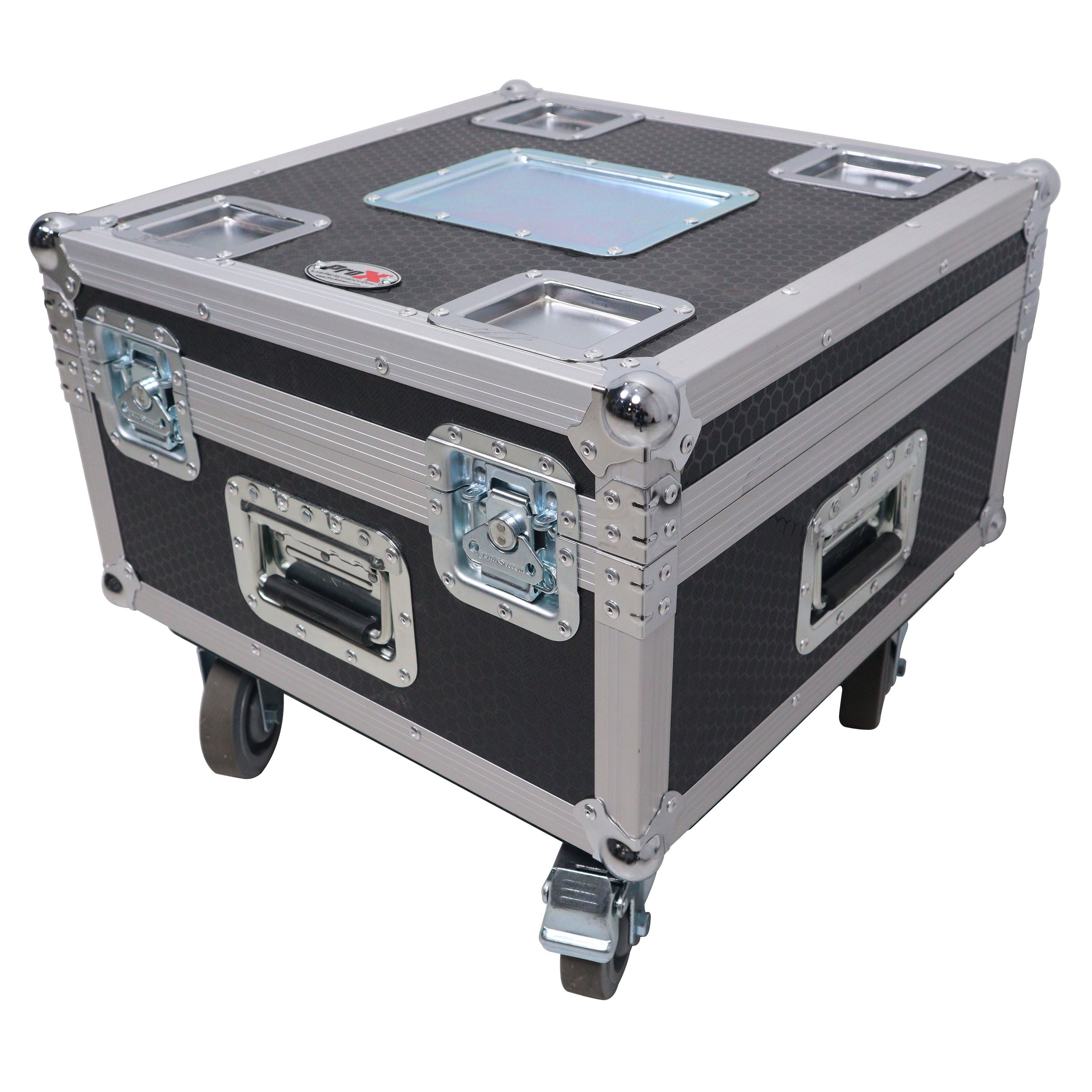 Set of Two 2-Ton 30' Ft. Manual Chain Hoist with ATA Flight Style Road Case for stage truss roof system and line array speakers