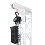 Pair of 1 Ton Manual Chain Hoist with 30 Ft (9 M) Chain for Stage Truss roof system and line array speakers