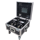 Set of Two 2-Ton 30' Ft. Manual Chain Hoist with ATA Flight Style Road Case for stage truss roof system and line array speakers