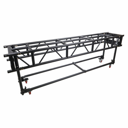 10' FT Pre-Rig Truss Segment with Removable Rolling Base System BLACK