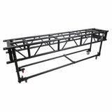10' FT Pre-Rig Truss Segment with Removable Rolling Base System BLACK