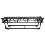 10' FT Pre-Rig Truss Segment with Removable Rolling Base System BLACK