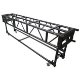 10' FT Pre-Rig Truss Segment with Removable Rolling Base System BLACK