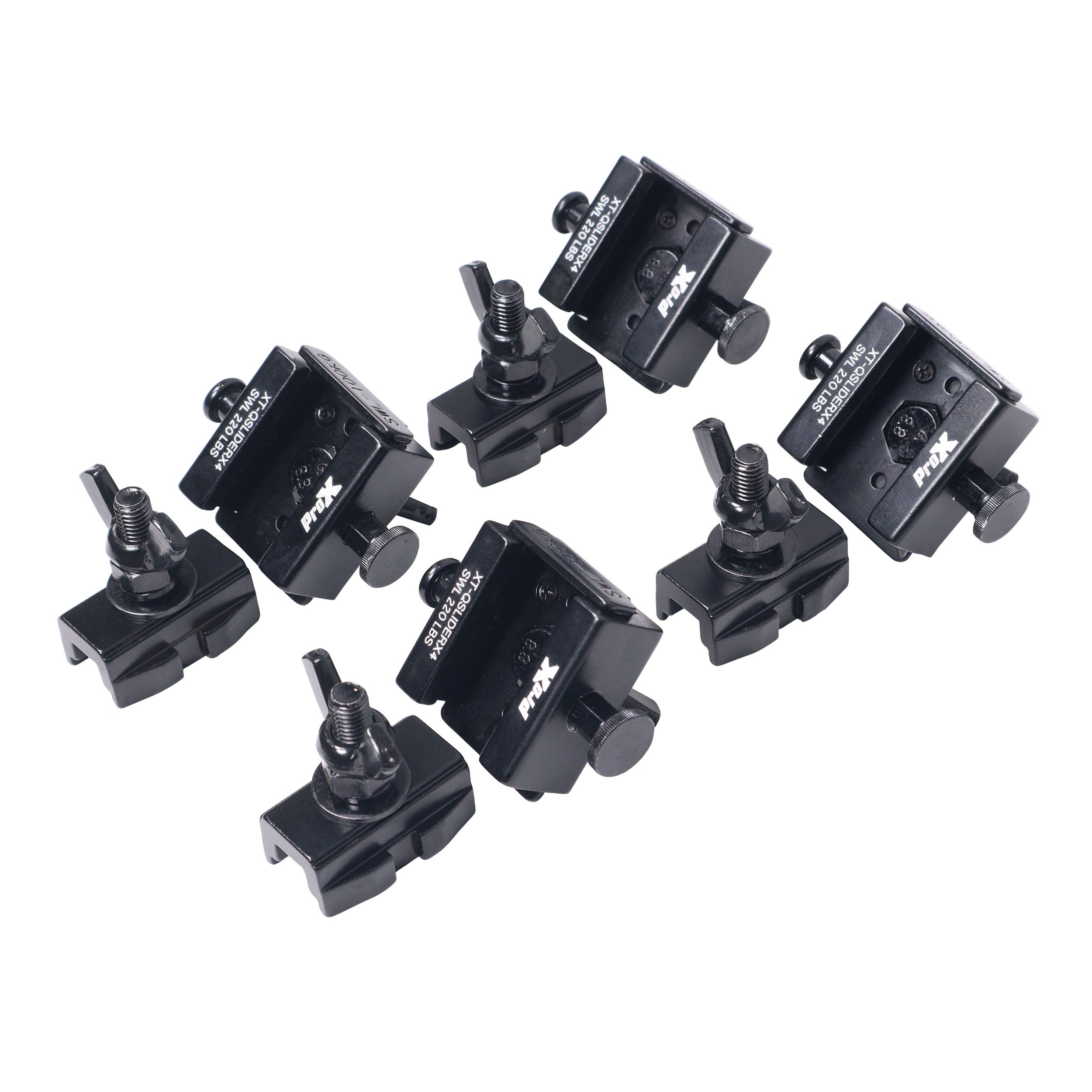 Set of 4 Quick Release Sliding Truss Clamp Mounting Adapters ideal for Fastening Moving Heads