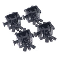 Set of 4 Quick Release Sliding Truss Clamp Mounting Adapters ideal for Fastening Moving Heads