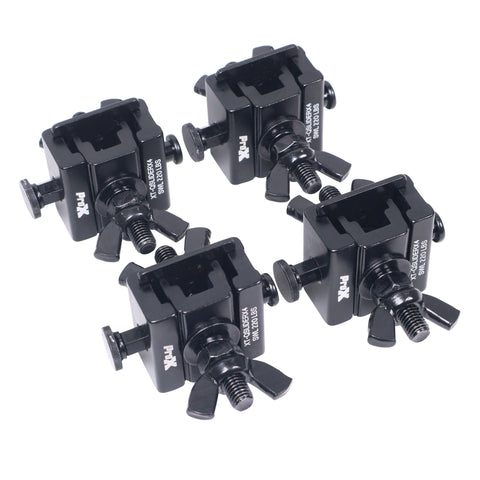 Set of 4 Quick Release Sliding Truss Clamp Mounting Adapters ideal for Fastening Moving Heads