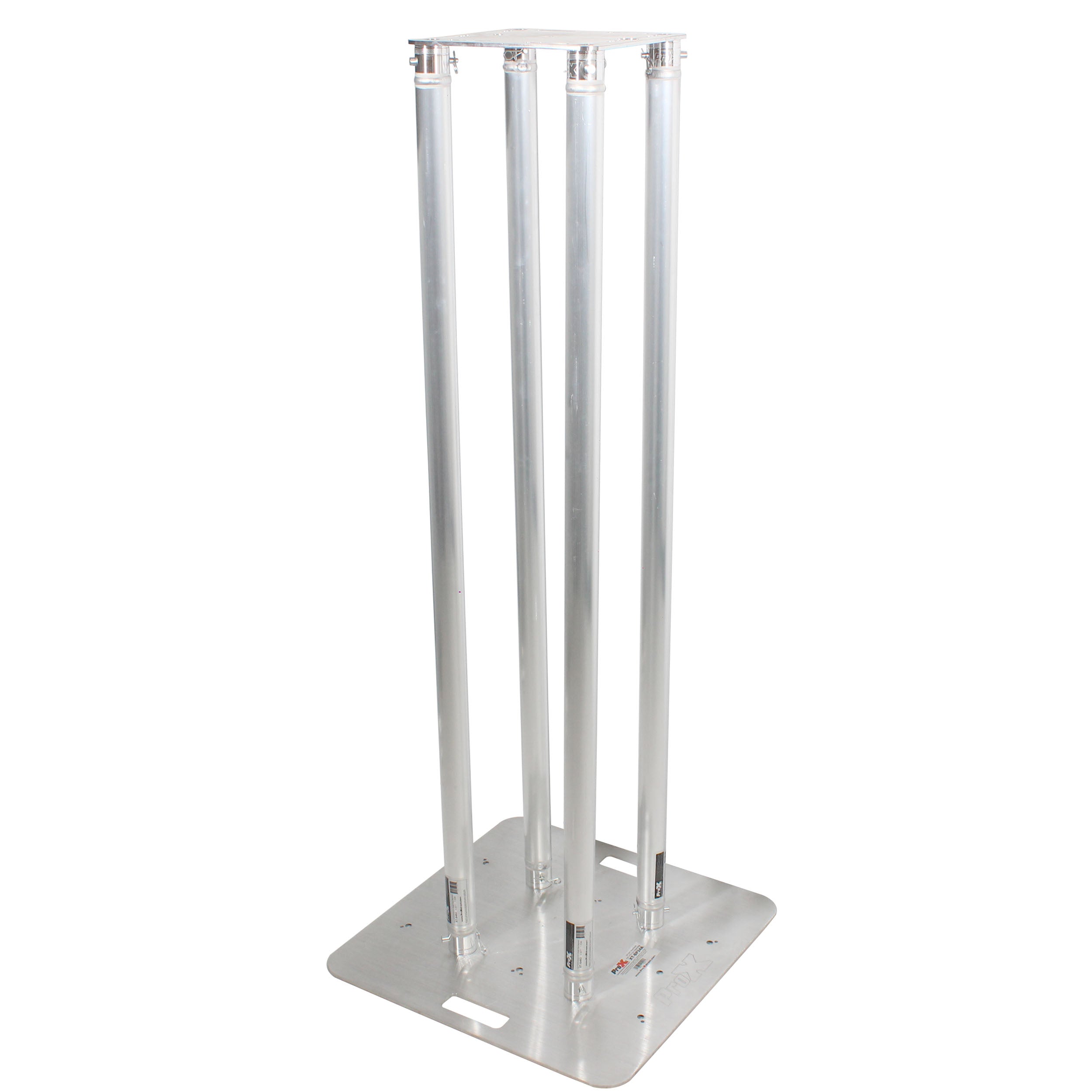 Set of 2 4.92ft Totem Package Includes a 12in Top Plate, 24in Base Plate and Four 1.5m F31 Tubes W-White Scrim Cover