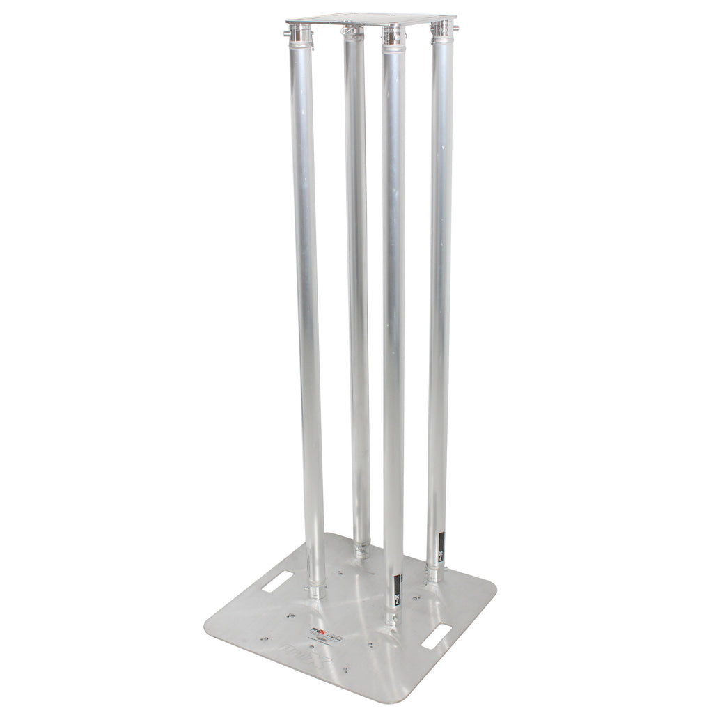 Set of 2 4.92ft Totem Package Includes a 12in Top Plate, 24in Base Plate and Four 1.5m F31 Tubes W-White Scrim Cover