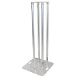 Set of 2 4.92ft Totem Package Includes a 12in Top Plate, 24in Base Plate and Four 1.5m F31 Tubes W-White Scrim Cover