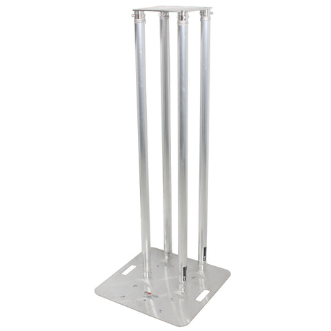 Set of 2 4.92ft Totem Package Includes a 12in Top Plate, 24in Base Plate and Four 1.5m F31 Tubes W-White Scrim Cover