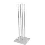 Set of 2 6.56ft Totem Package Includes a 12in Top Plate, 24in Base Plate and Four 2m F31 Tubes W-White Scrim Cover