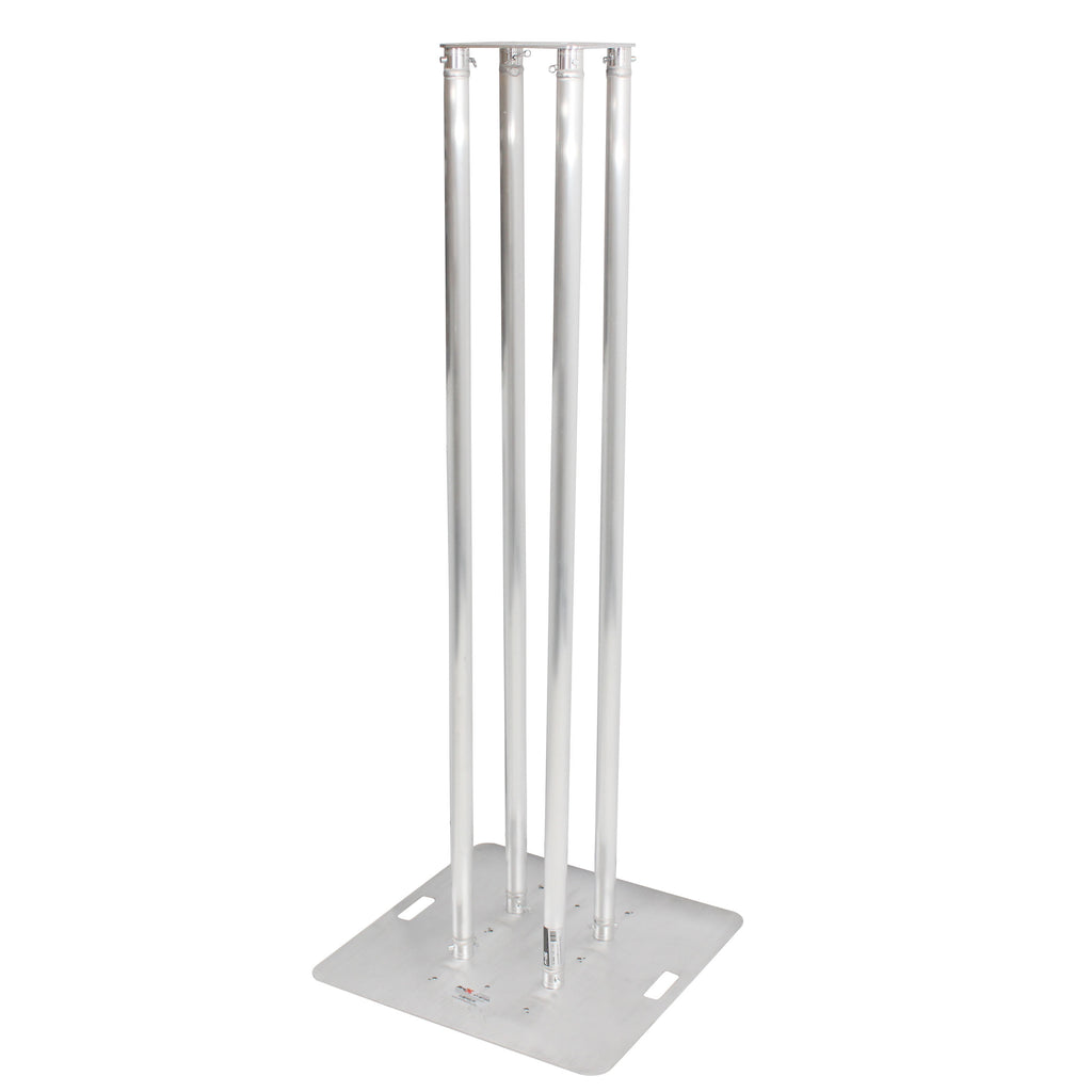 Set of 2 8.20ft Totem Package Includes a 12in Top Plate, 30in Base Plate and Four 2.5m F31 Tubes W-White Scrim Cover