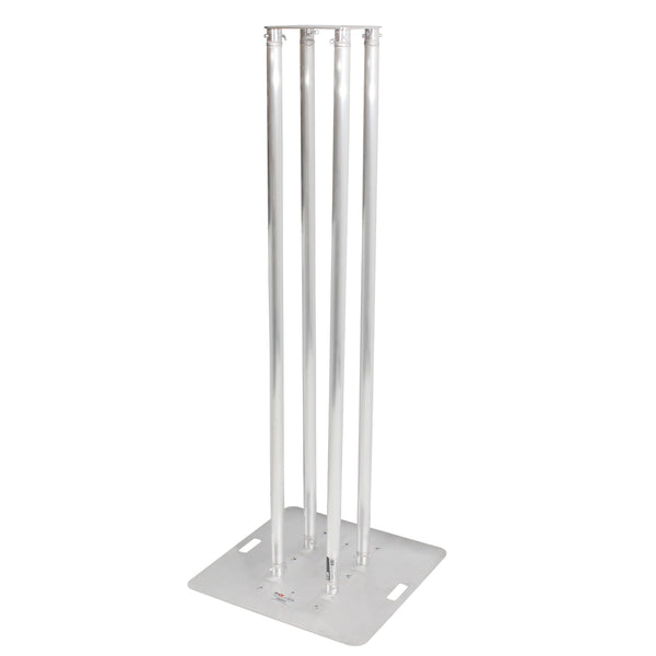 Set of 2 8.20ft Totem Package Includes a 12in Top Plate, 30in Base Plate and Four 2.5m F31 Tubes W-White Scrim Cover