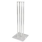 Set of 2 6.56ft Totem Package Includes a 12in Top Plate, 24in Base Plate and Four 2m F31 Tubes W-White Scrim Cover