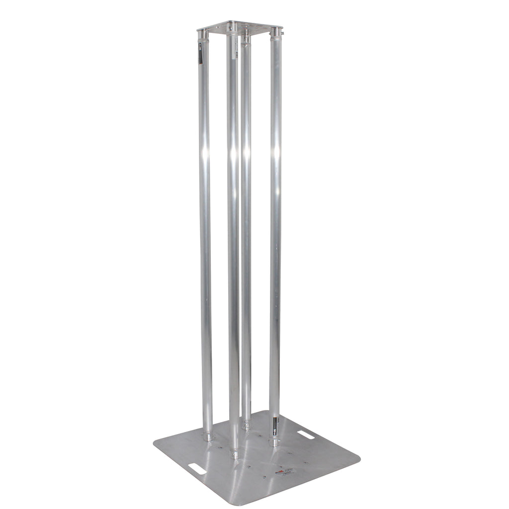 Set of 2 6.56ft Totem Package Includes a 12in Top Plate, 24in Base Plate and Four 2m F31 Tubes W-White Scrim Cover
