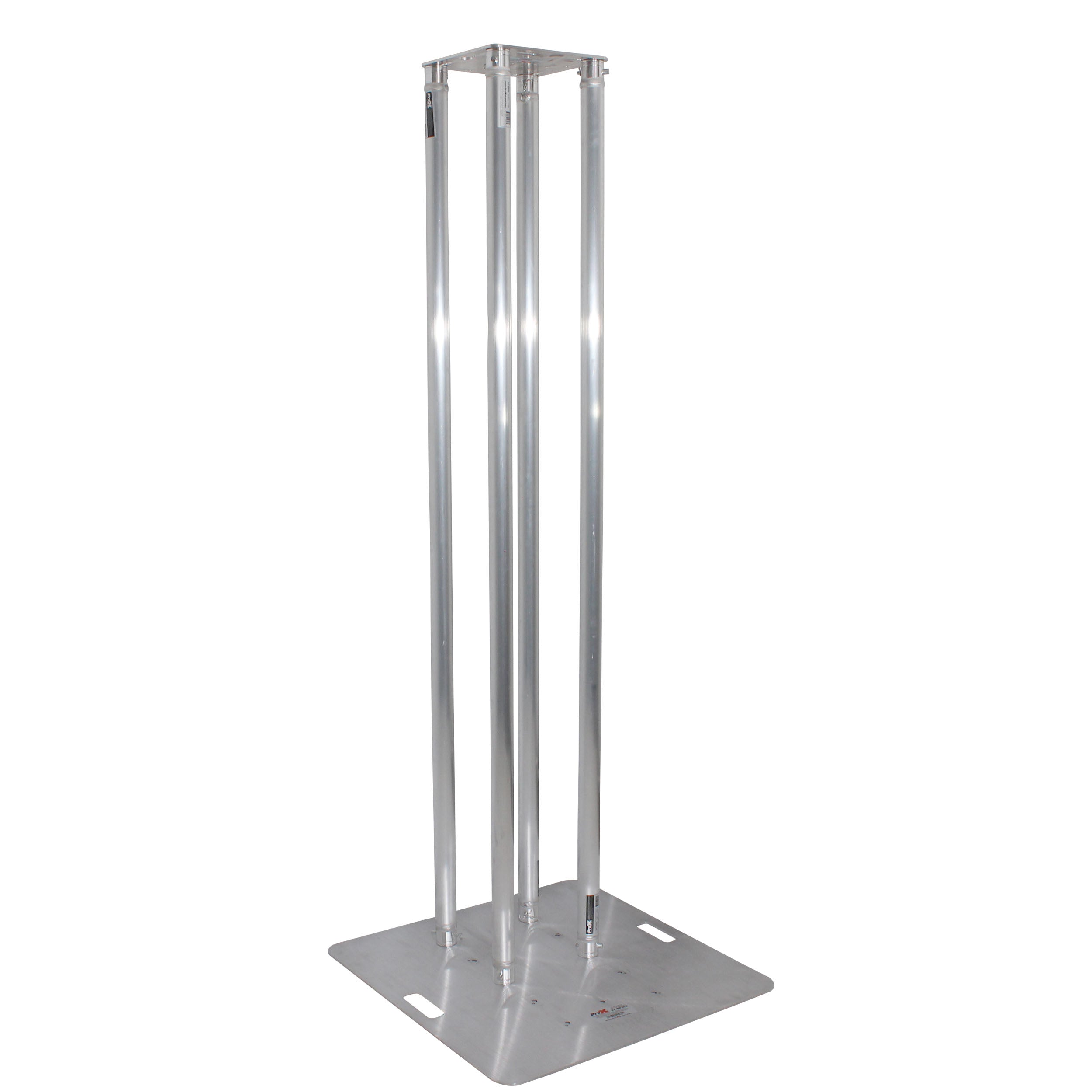 Set of 2 6.56ft Totem Package Includes a 12in Top Plate, 24in Base Plate and Four 2m F31 Tubes W-White Scrim Cover