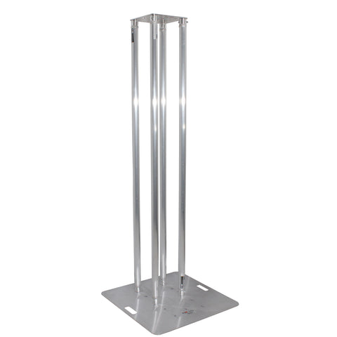 Set of 2 6.56ft Totem Package Includes a 12in Top Plate, 24in Base Plate and Four 2m F31 Tubes W-White Scrim Cover