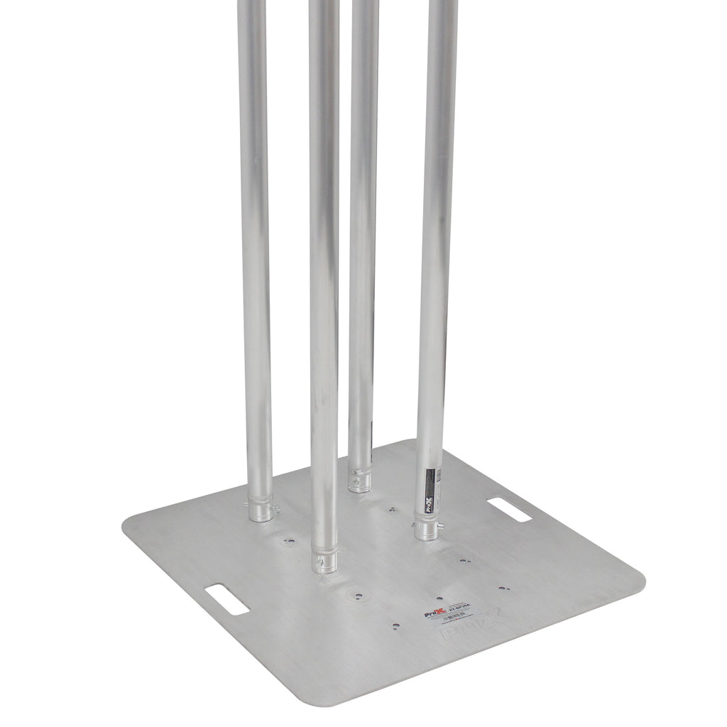 Set of 2 8.20ft Totem Package Includes a 12in Top Plate, 30in Base Plate and Four 2.5m F31 Tubes W-White Scrim Cover