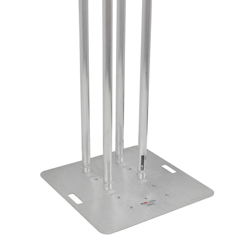 Set of 2 8.20ft Totem Package Includes a 12in Top Plate, 30in Base Plate and Four 2.5m F31 Tubes W-White Scrim Cover
