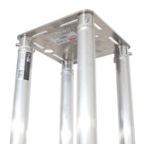Set of 2 6.56ft Totem Package Includes a 12in Top Plate, 24in Base Plate and Four 2m F31 Tubes W-White Scrim Cover