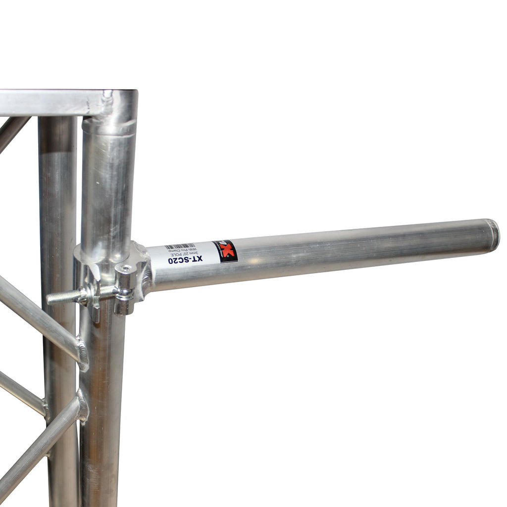 20 inch Extension Pole with Singe Pro Clamp ideal for most Stage Lighting Fixtures