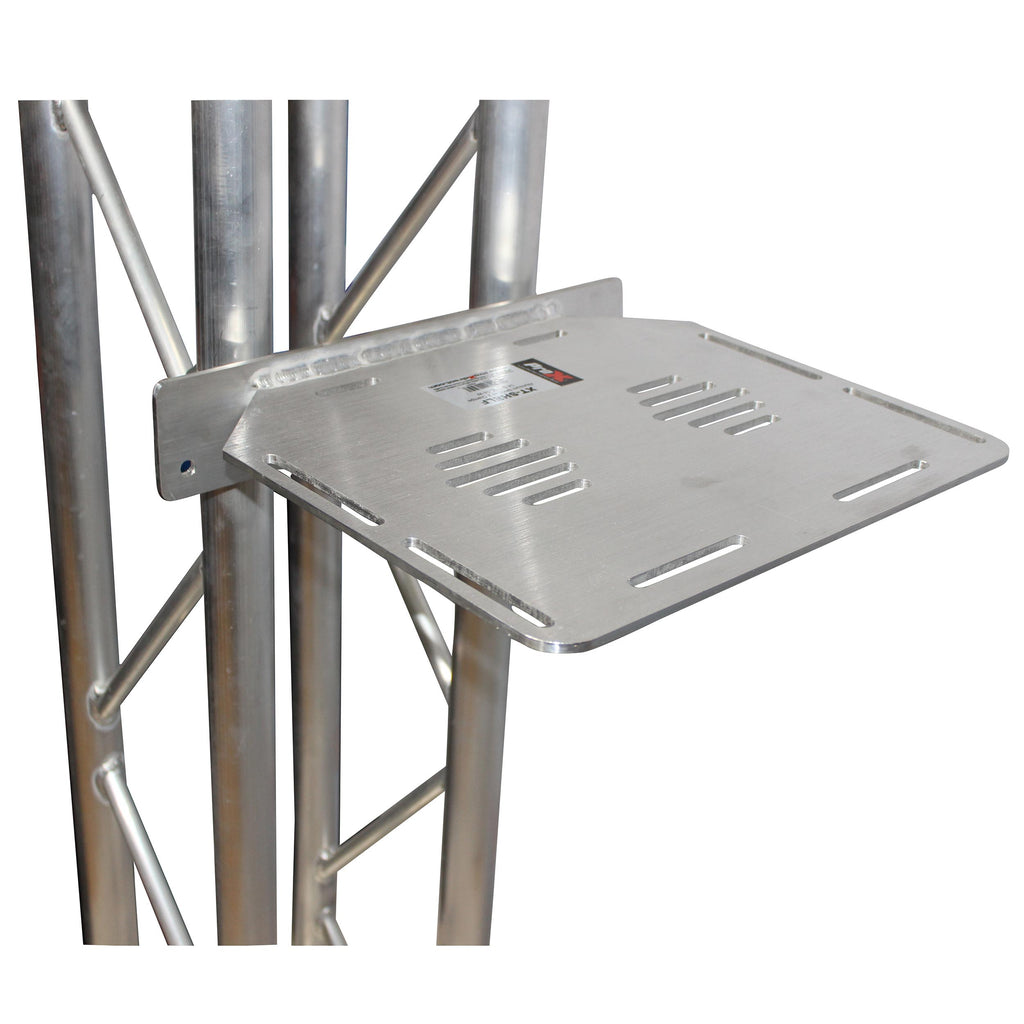 Aluminum Truss Shelf with Dual O-Style Pro Clamps 14"x16" Shelf Space Fit F34 Truss And Bolted 12"Box Truss