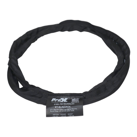 4ft SpanSet slings truss rigging SteelTex™ Round Stage with aircraft steel cable inside - Made in USA