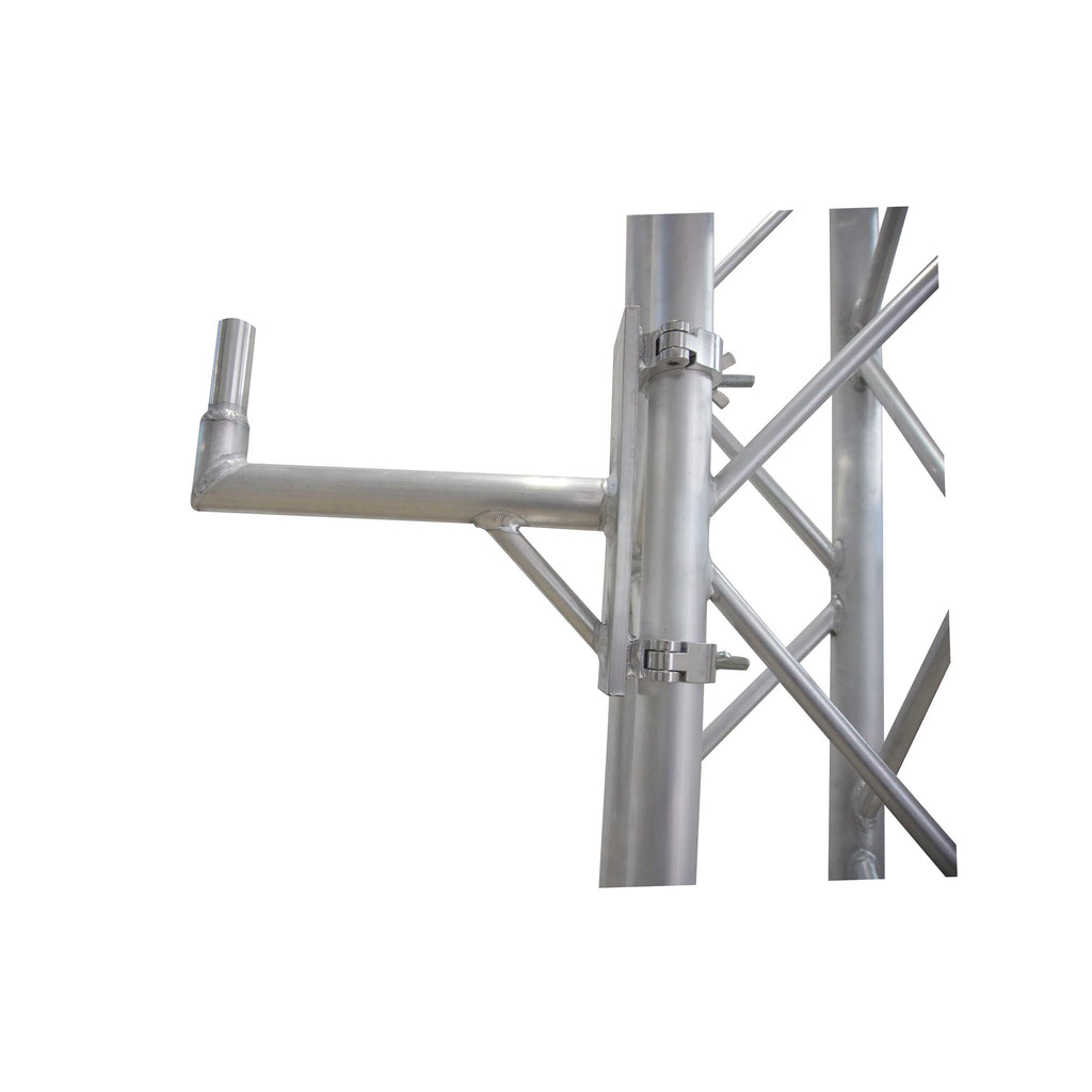 14" Speaker Mounting Pole Extension with Dual 2" Truss Clamps for F31 F32 F34 Truss – 220 lbs Load Capacity